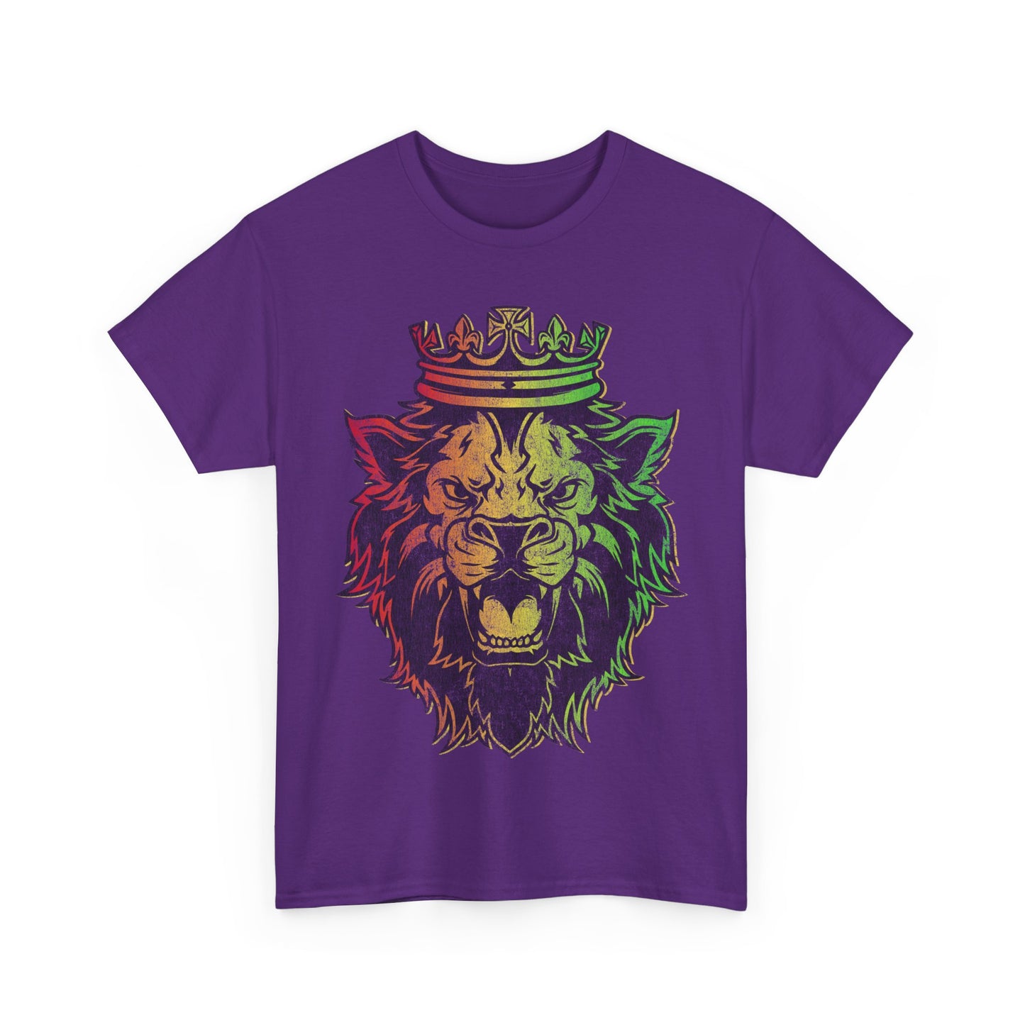 Retro Lion of Judah Rastafarian Unisex Graphic T-Shirt, Sizes S-5XL