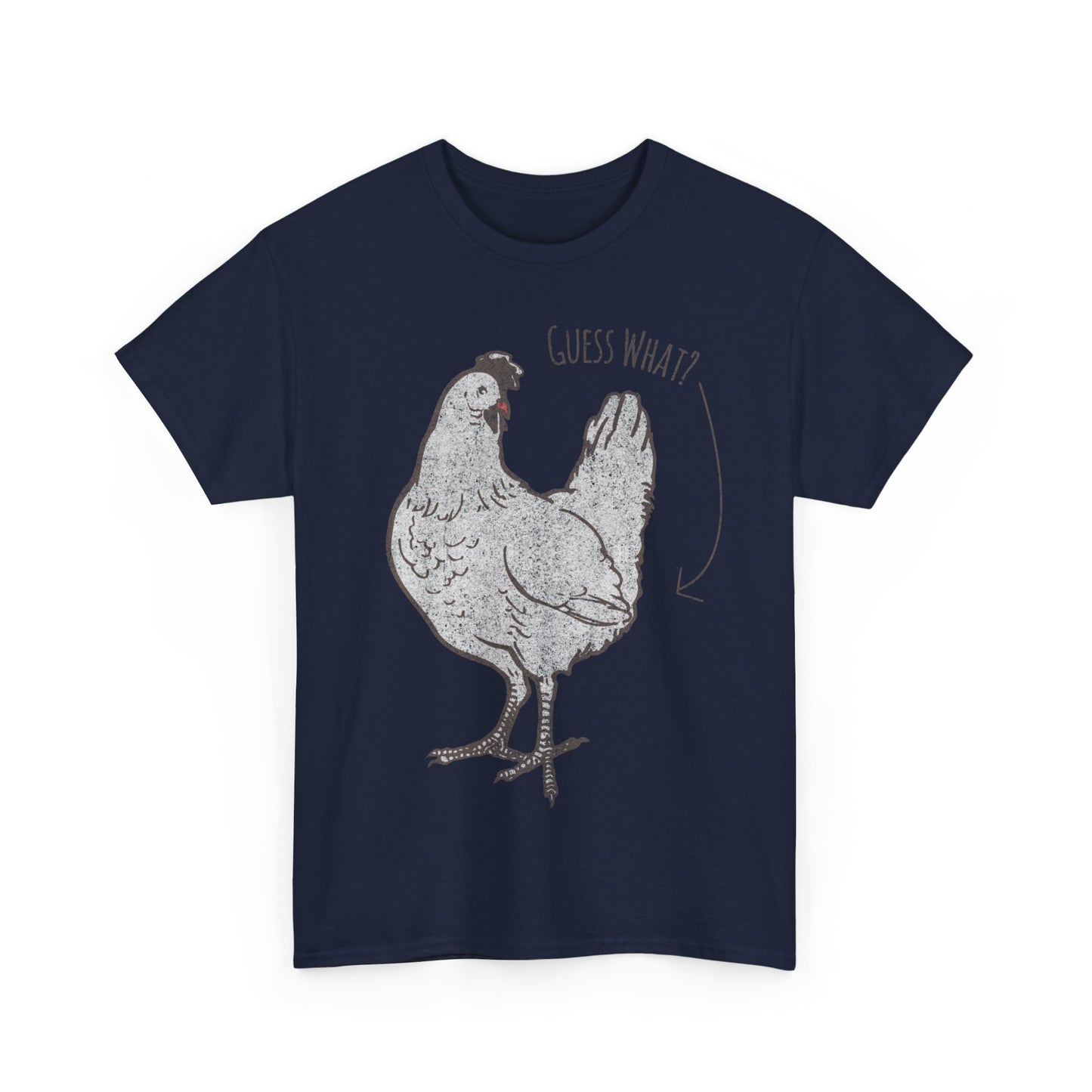 Guess What Chicken Butt Joke Unisex Graphic T-Shirt, Sizes S-5XL