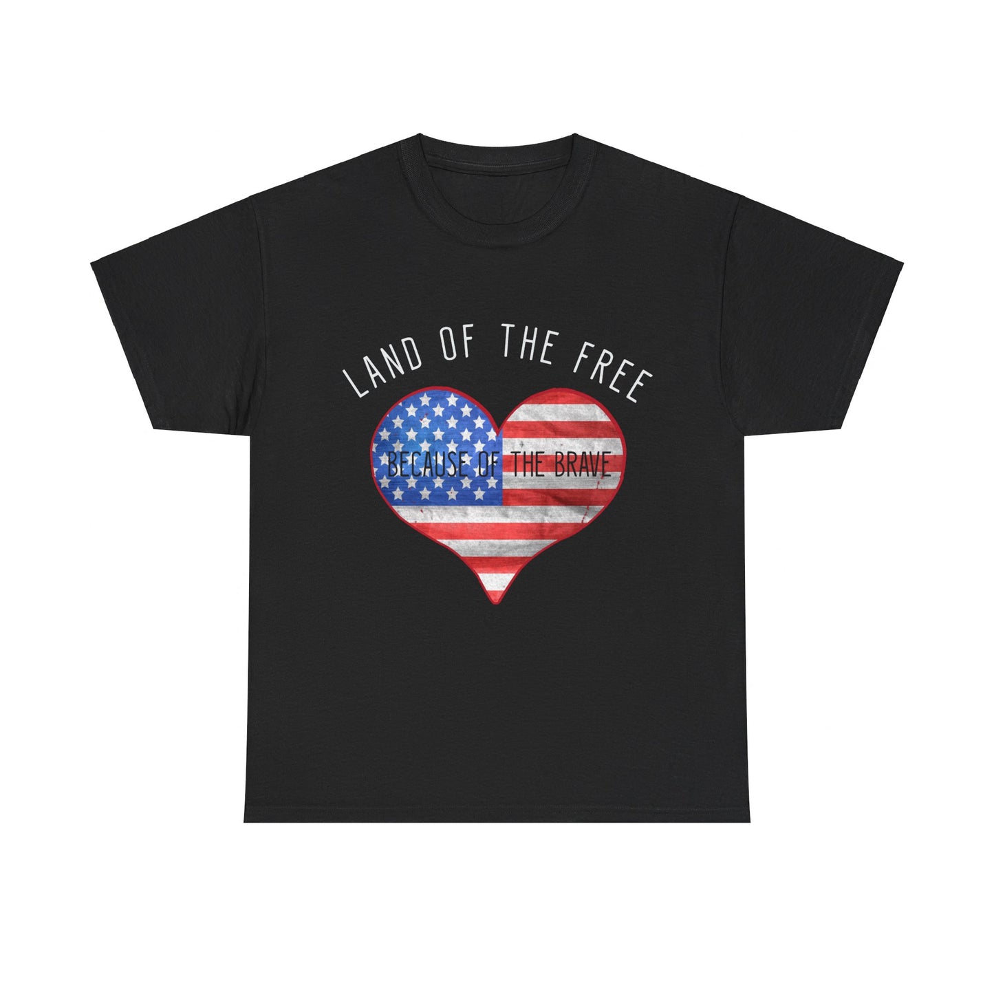 Land Of The Free Because Of The Brave 4th of July Unisex Graphic T-Shirt, Sizes S-5XL