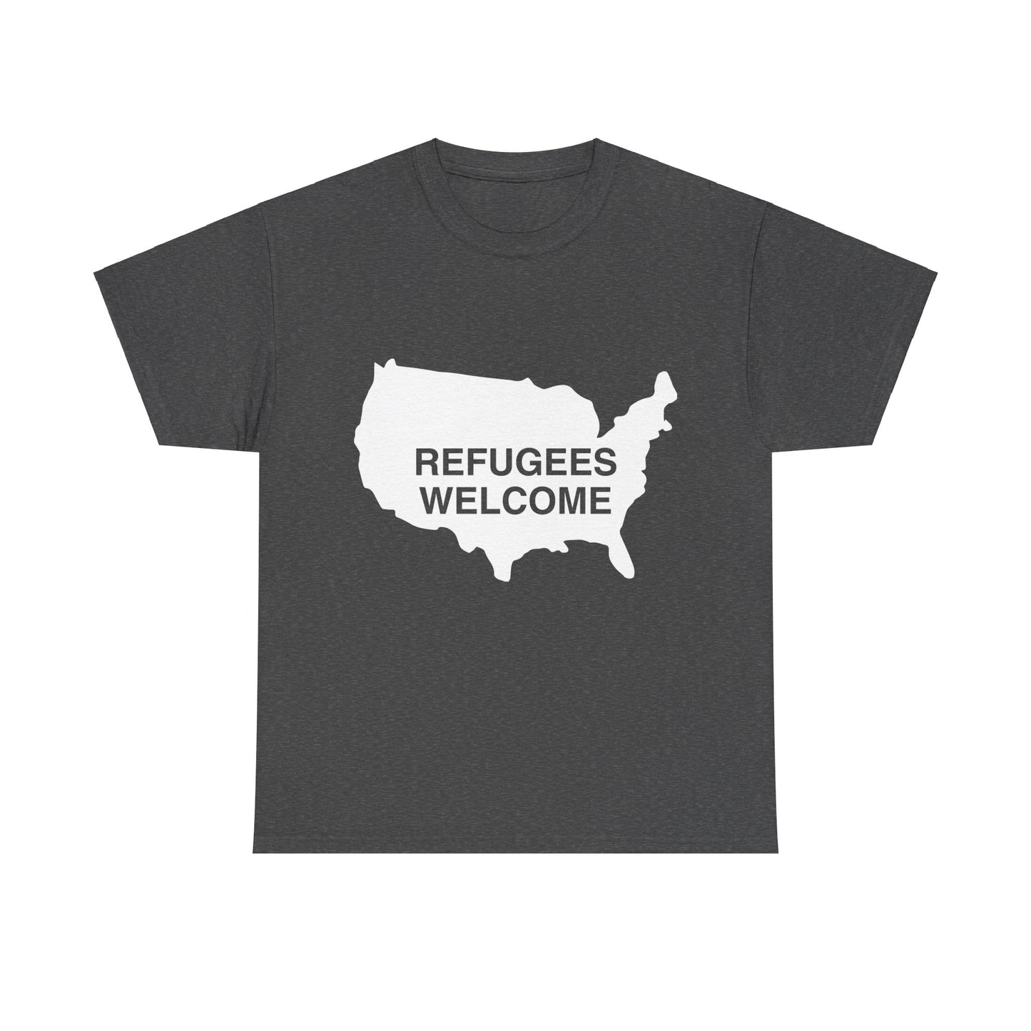 Refugees Welcome USA Unisex Graphic T-Shirt, Sizes S-5XL