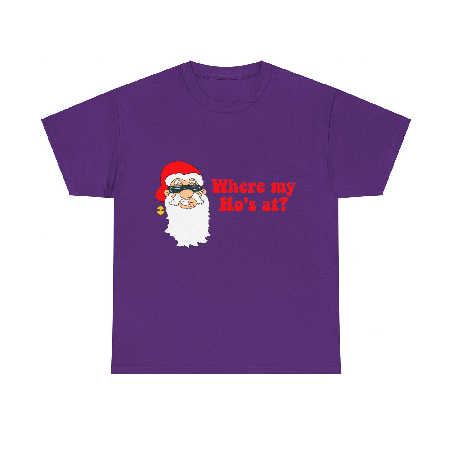 Where My Ho's At Christmas Unisex Graphic T-Shirt, Sizes S-5XL