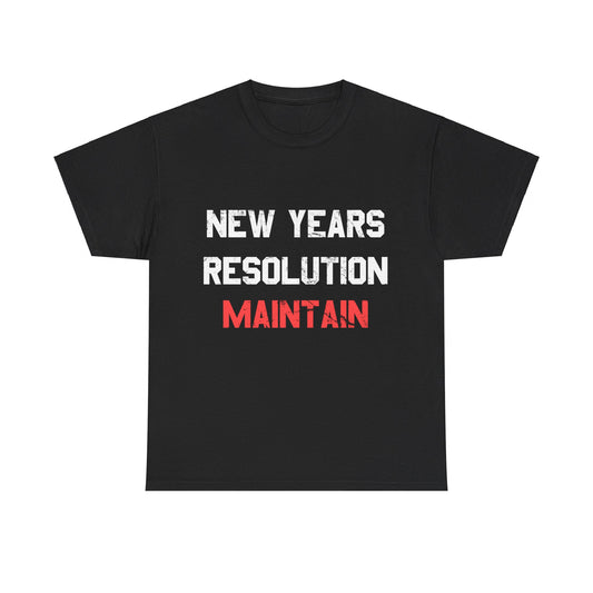 New Years Resolution Maintain Unisex Graphic T-Shirt, Sizes S-5XL