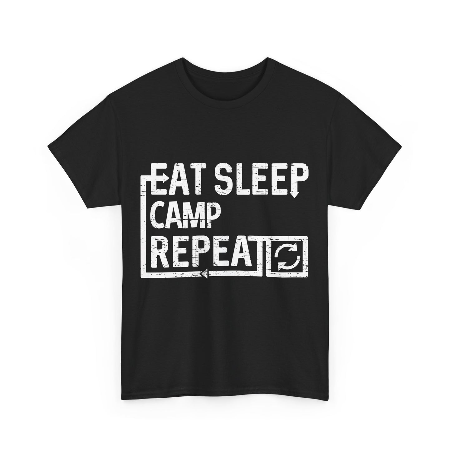 Eat Sleep Camp Unisex Graphic T-Shirt, Sizes S-5XL