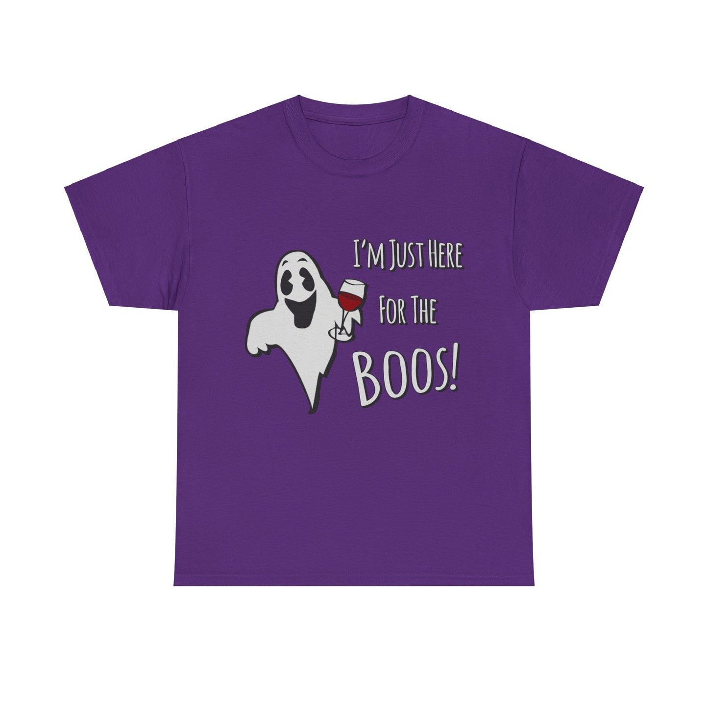 I'm Just Here For The Boos Halloween Unisex Graphic T-Shirt, Sizes S-5XL