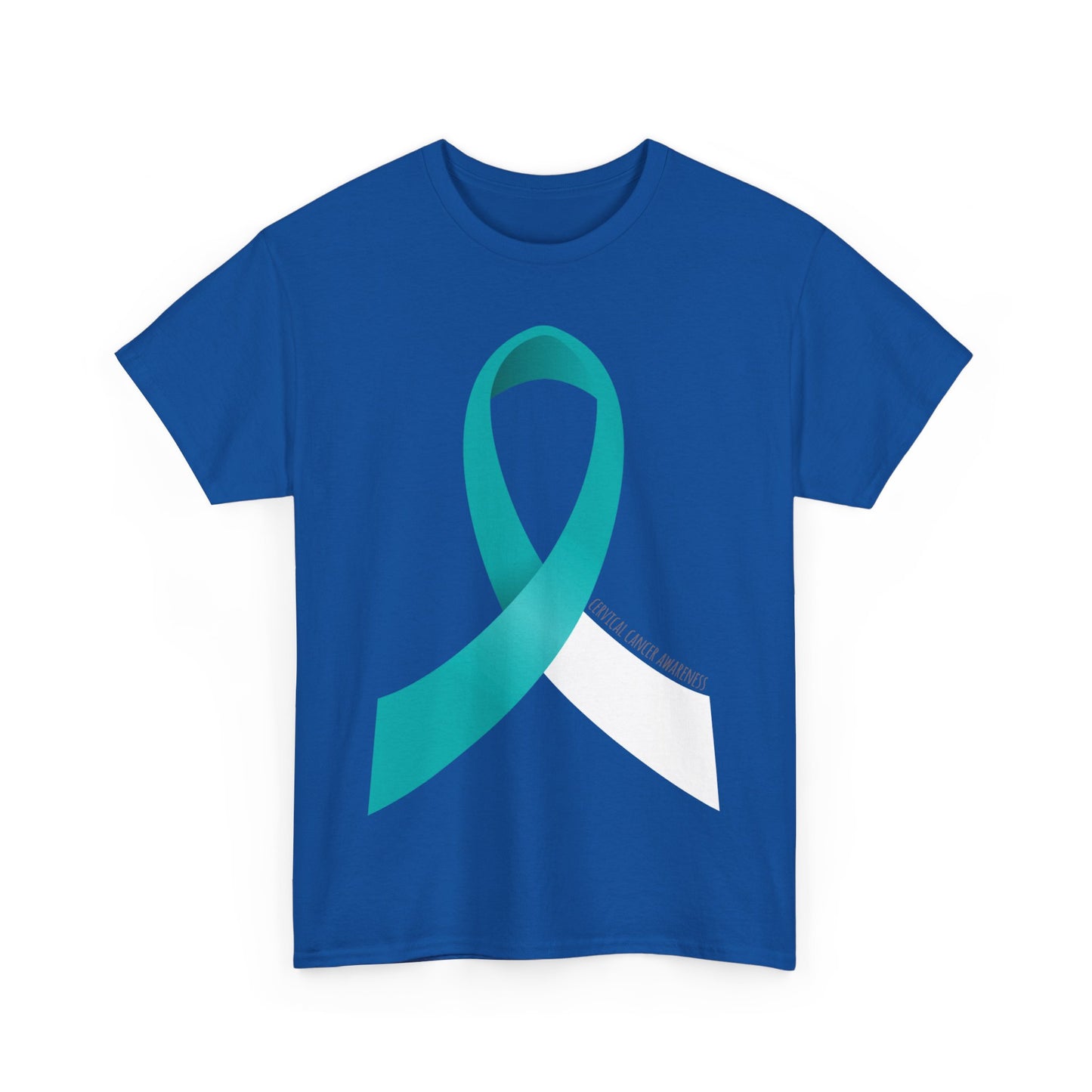 Cervical Cancer Awareness Ribbon Unisex Graphic T-Shirt, Sizes S-5XL