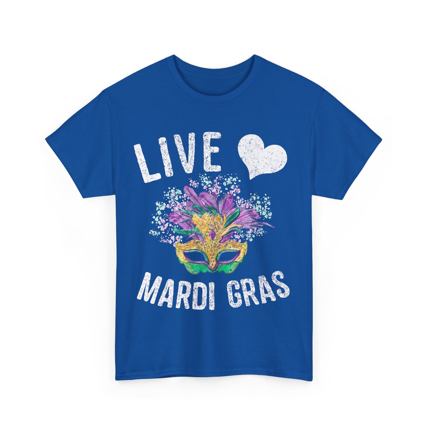 Live Love Mardi Gras Unisex Graphic T-Shirt, Sizes S-5XL