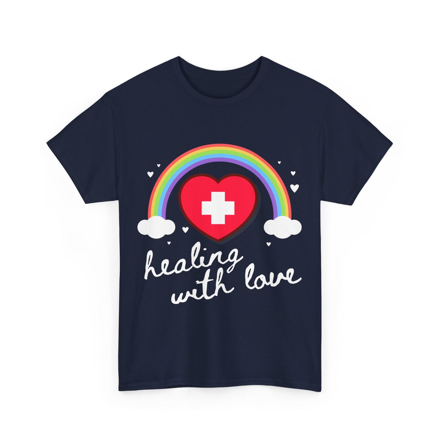 Nurse Healing With Love Unisex Graphic T-Shirt, Sizes S-5XL