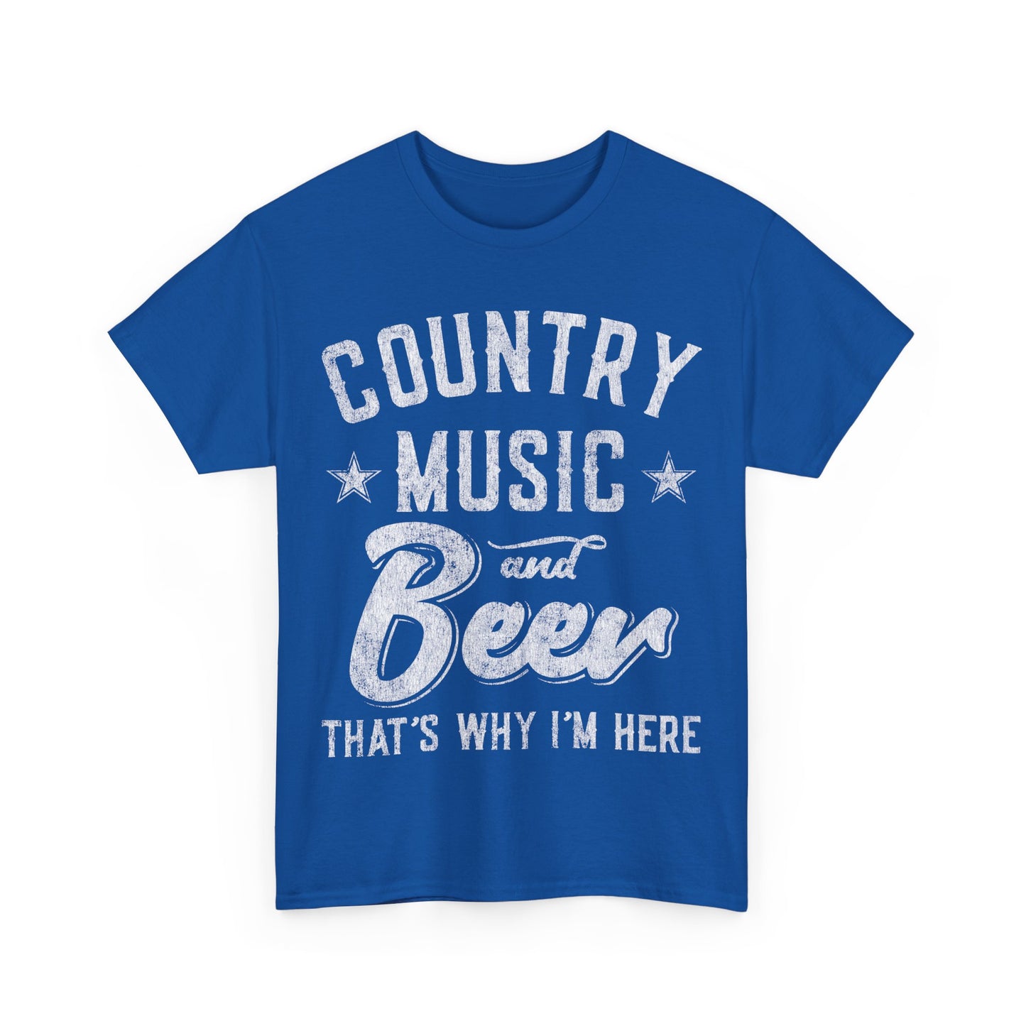 Country Music and Beer That's Why I'm Here Unisex Graphic T-Shirt, Sizes S-5XL