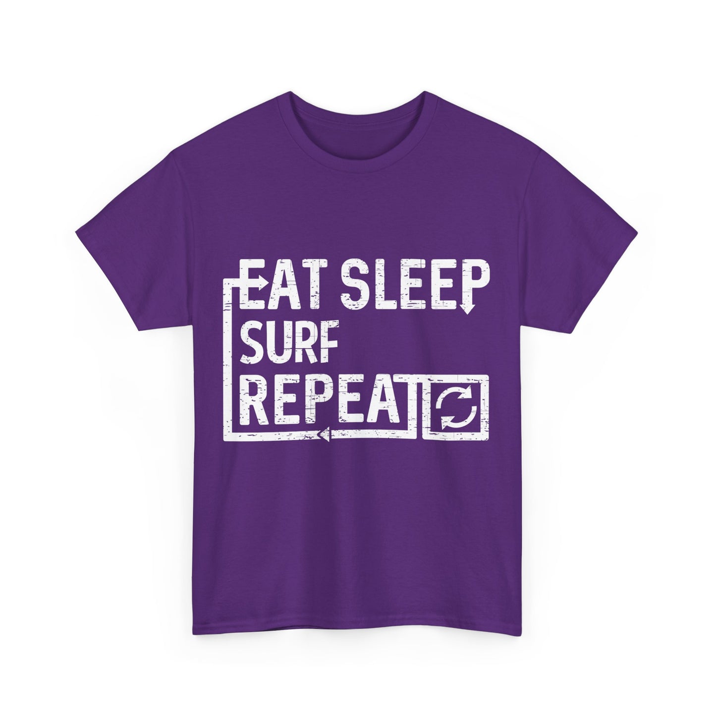 Eat Sleep Surf Unisex Graphic T-Shirt, Sizes S-5XL