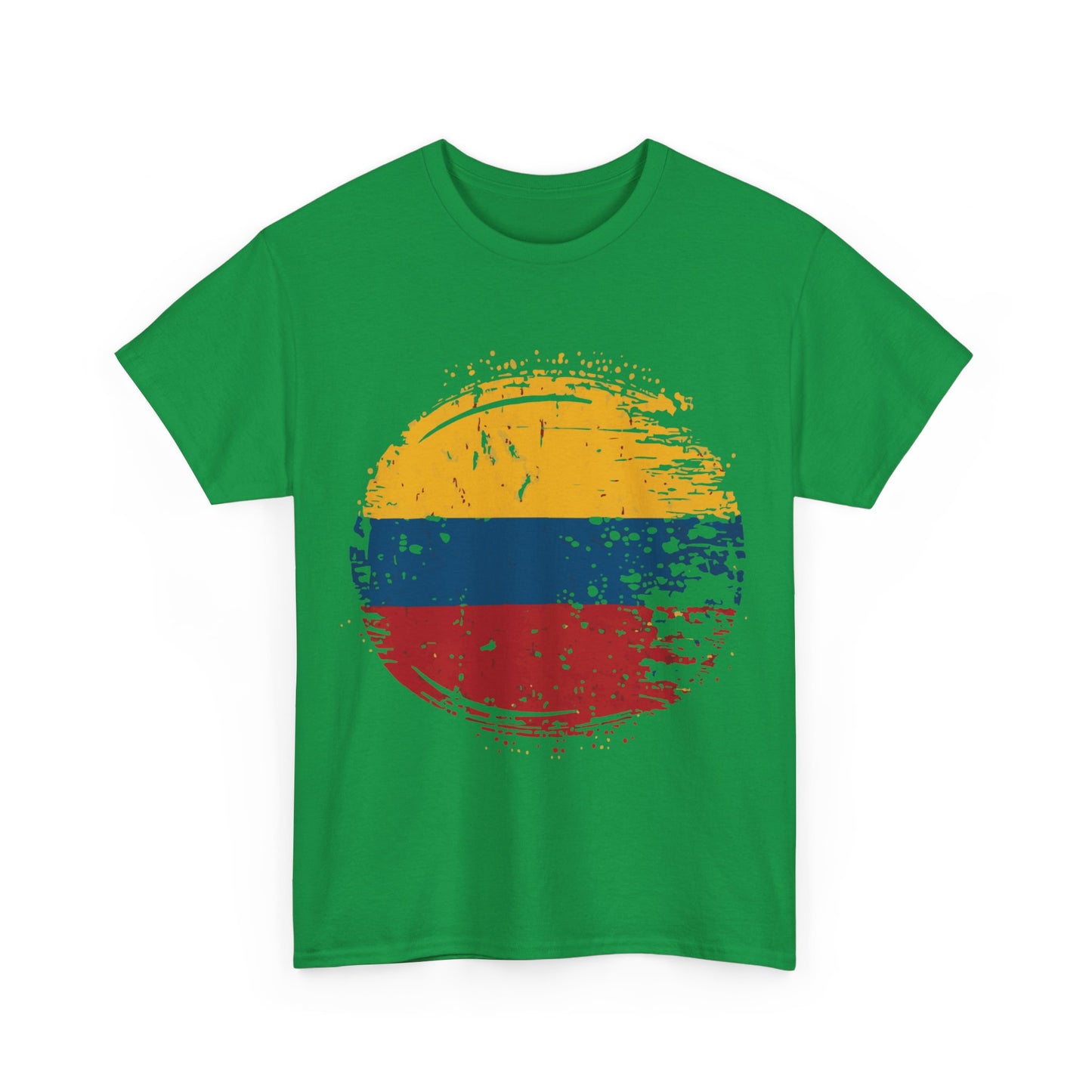 Flag of Colombia Distressed Unisex Graphic T-Shirt, Sizes S-5XL