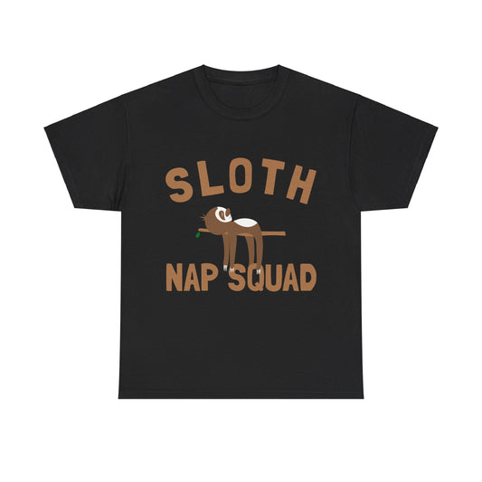 Sloth Nap Squad Unisex Graphic T-Shirt, Sizes S-5XL