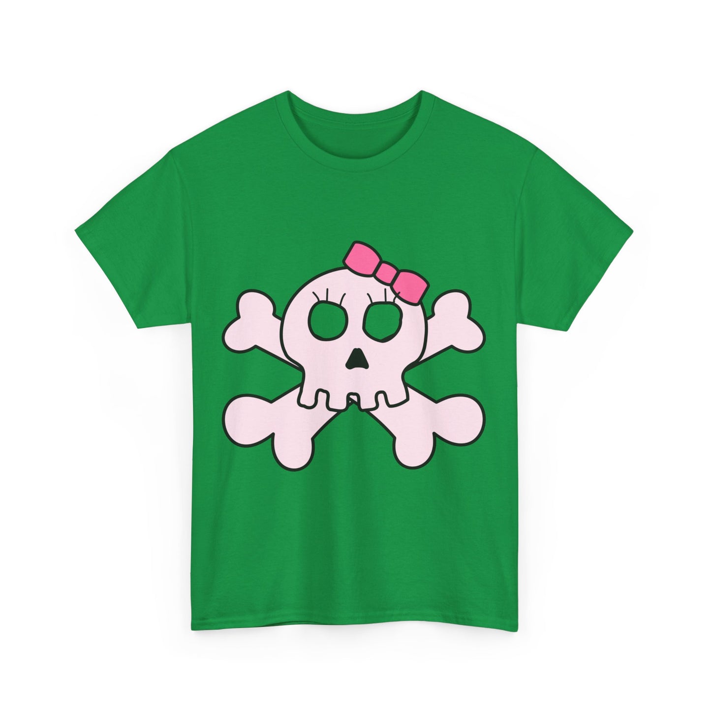 Cute Pink Skull And Bones Unisex Graphic T-Shirt, Sizes S-5XL