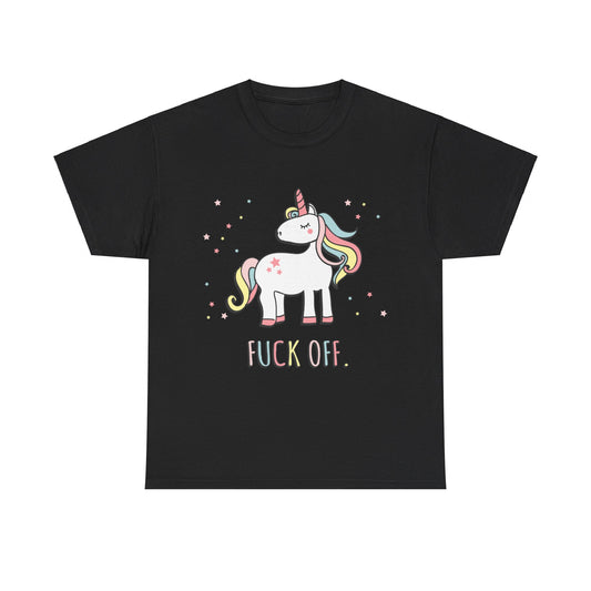 Fuck Off Unicorn T Shirt Unisex Graphic T-Shirt, Sizes S-5XL