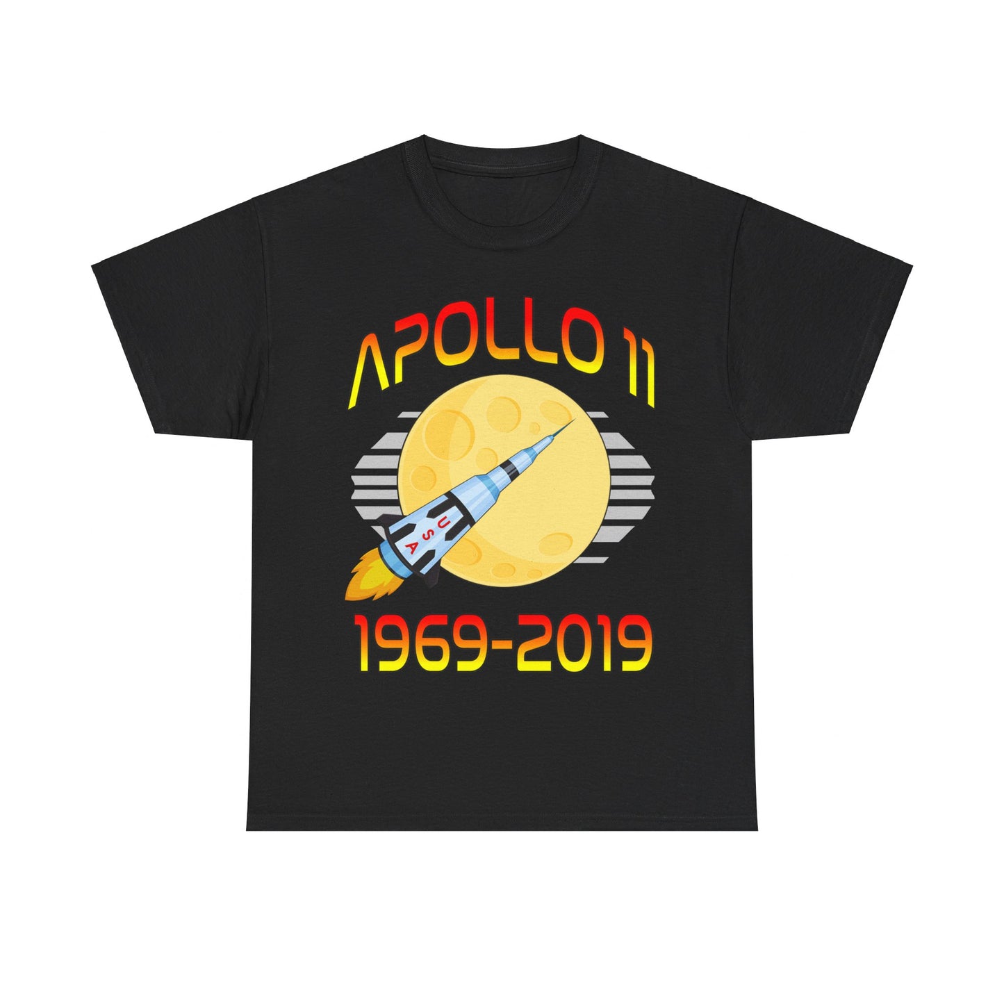 Apollo 11 50th Anniversary Retro Moon Landing Unisex Graphic T-Shirt, Sizes S-5XL