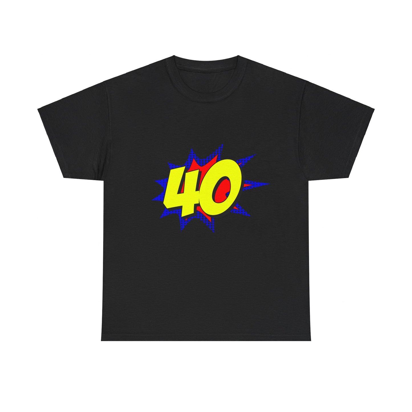 Superhero 40 Years Old Birthday Unisex Graphic T-Shirt, Sizes S-5XL