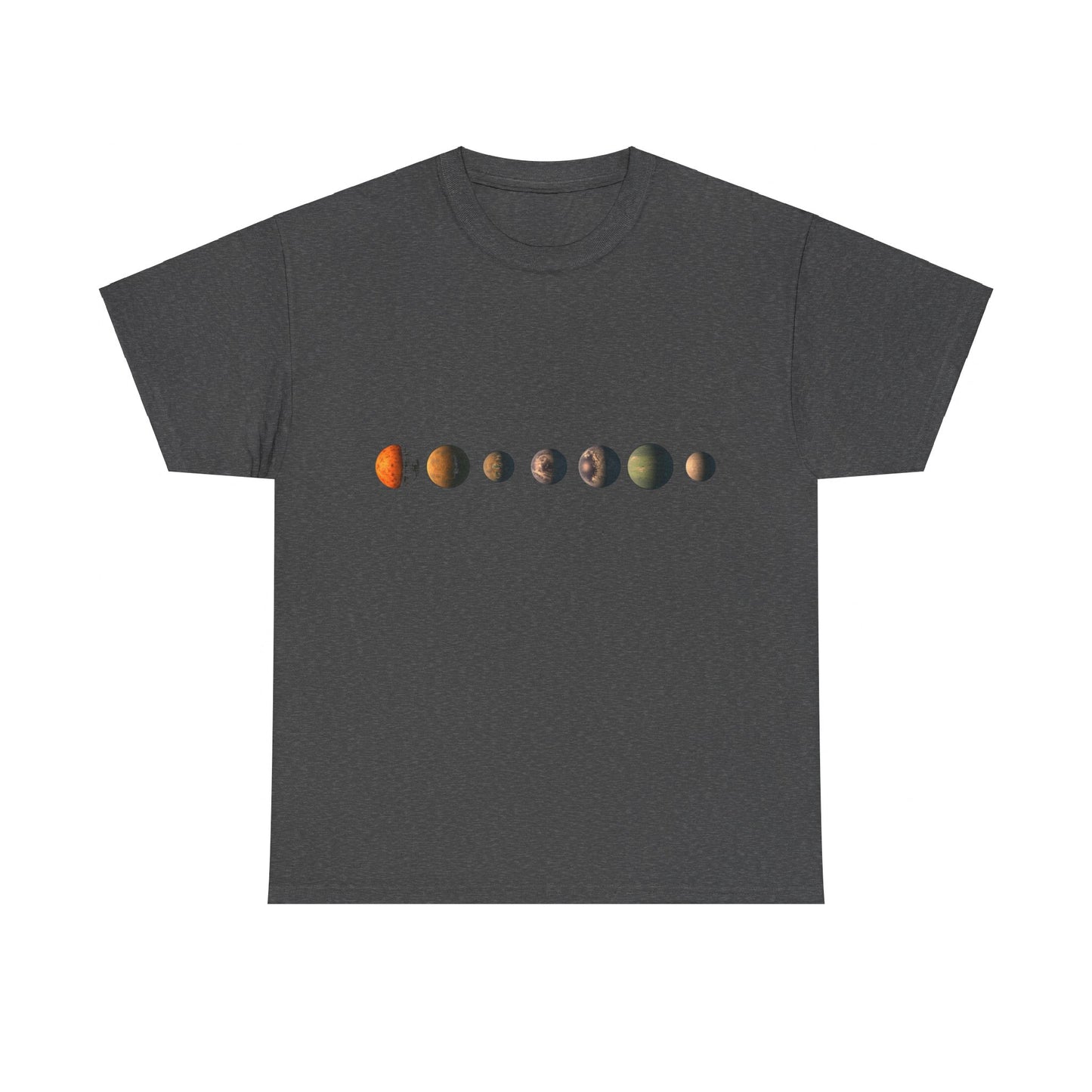 Trappist-1 7 Planet Lineup Unisex Graphic T-Shirt, Sizes S-5XL