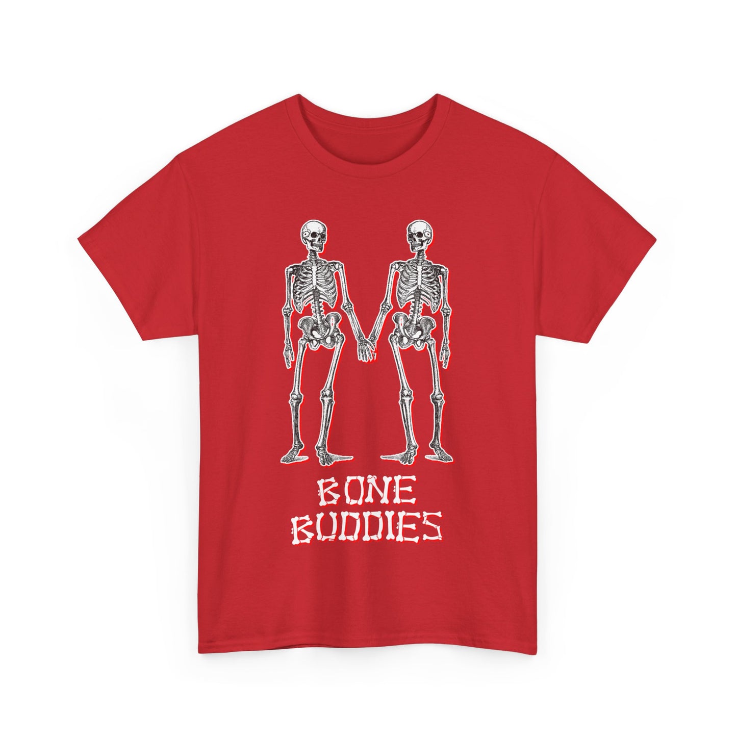 Bone Buddies Funny Skeleton Unisex Graphic T-Shirt, Sizes S-5XL