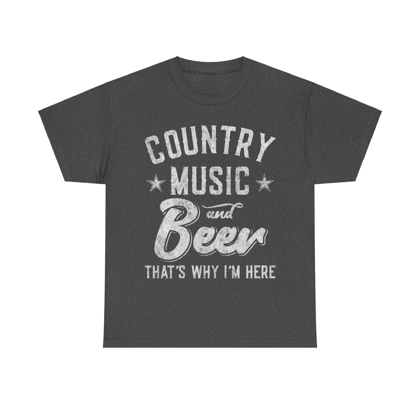 Country Music and Beer That's Why I'm Here Unisex Graphic T-Shirt, Sizes S-5XL