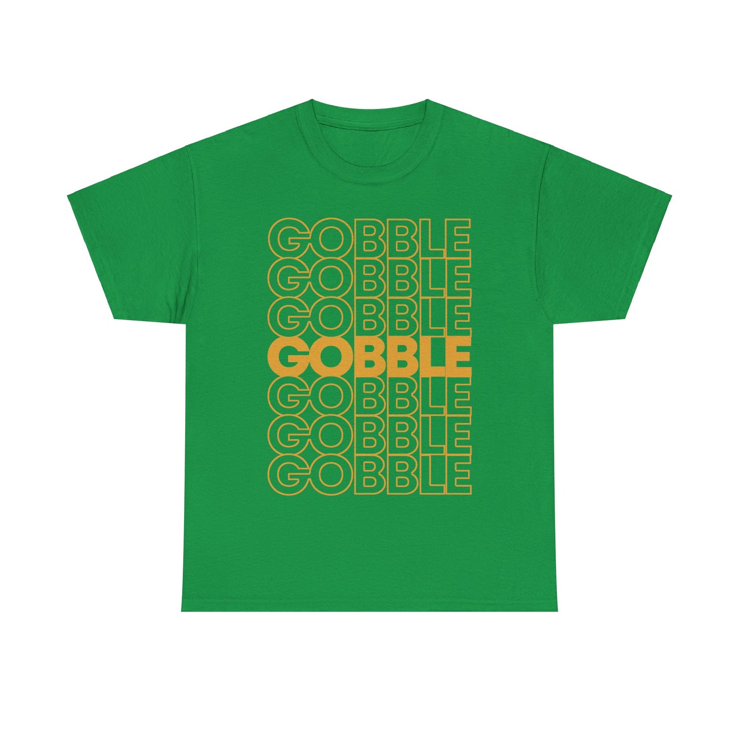 Retro Gobble Gobble Thanksgiving Turkey Unisex Graphic T-Shirt, Sizes S-5XL