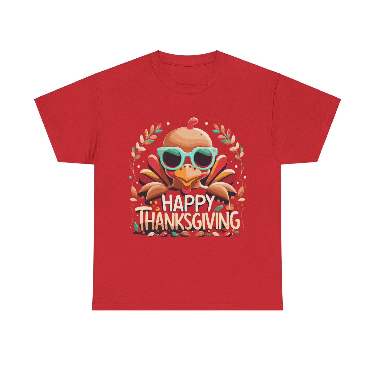 Happy Thanksgiving Turkey Unisex Graphic T-Shirt, Sizes S-5XL