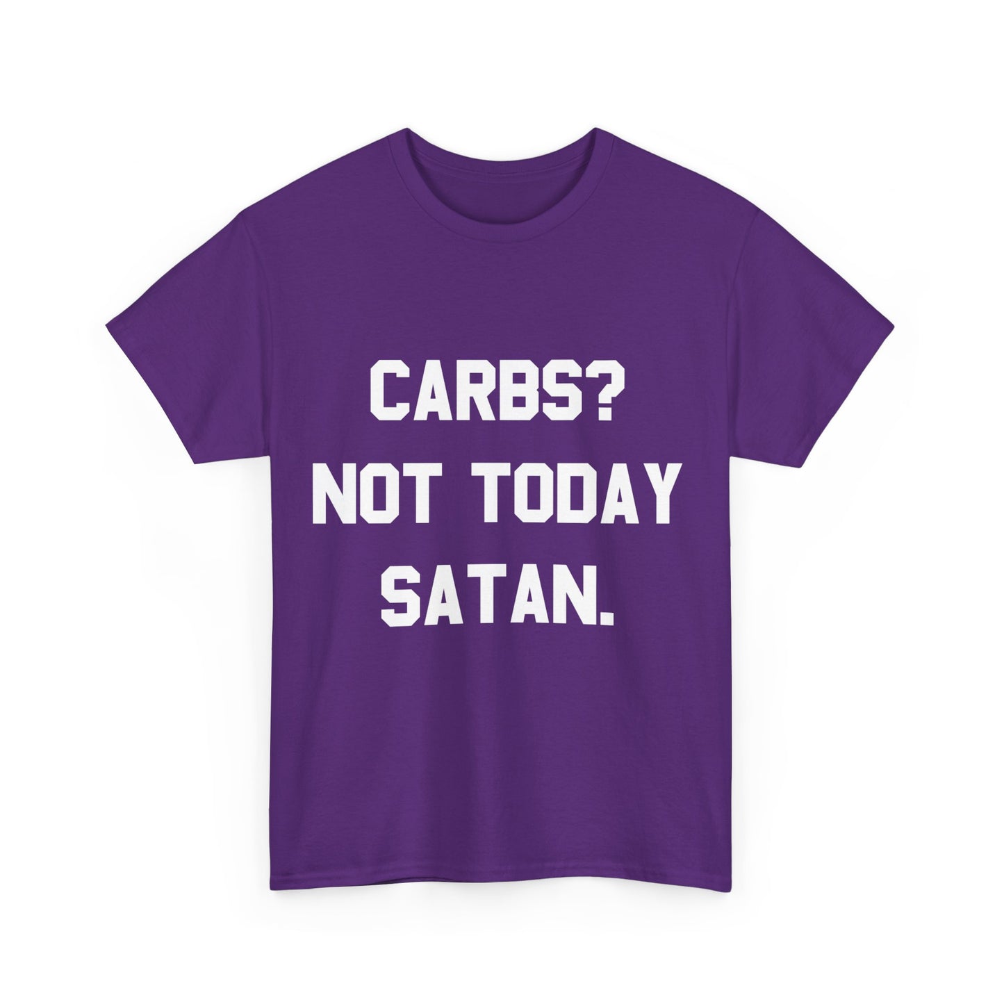 Carbs Not Today Satan Unisex Graphic T-Shirt, Sizes S-5XL