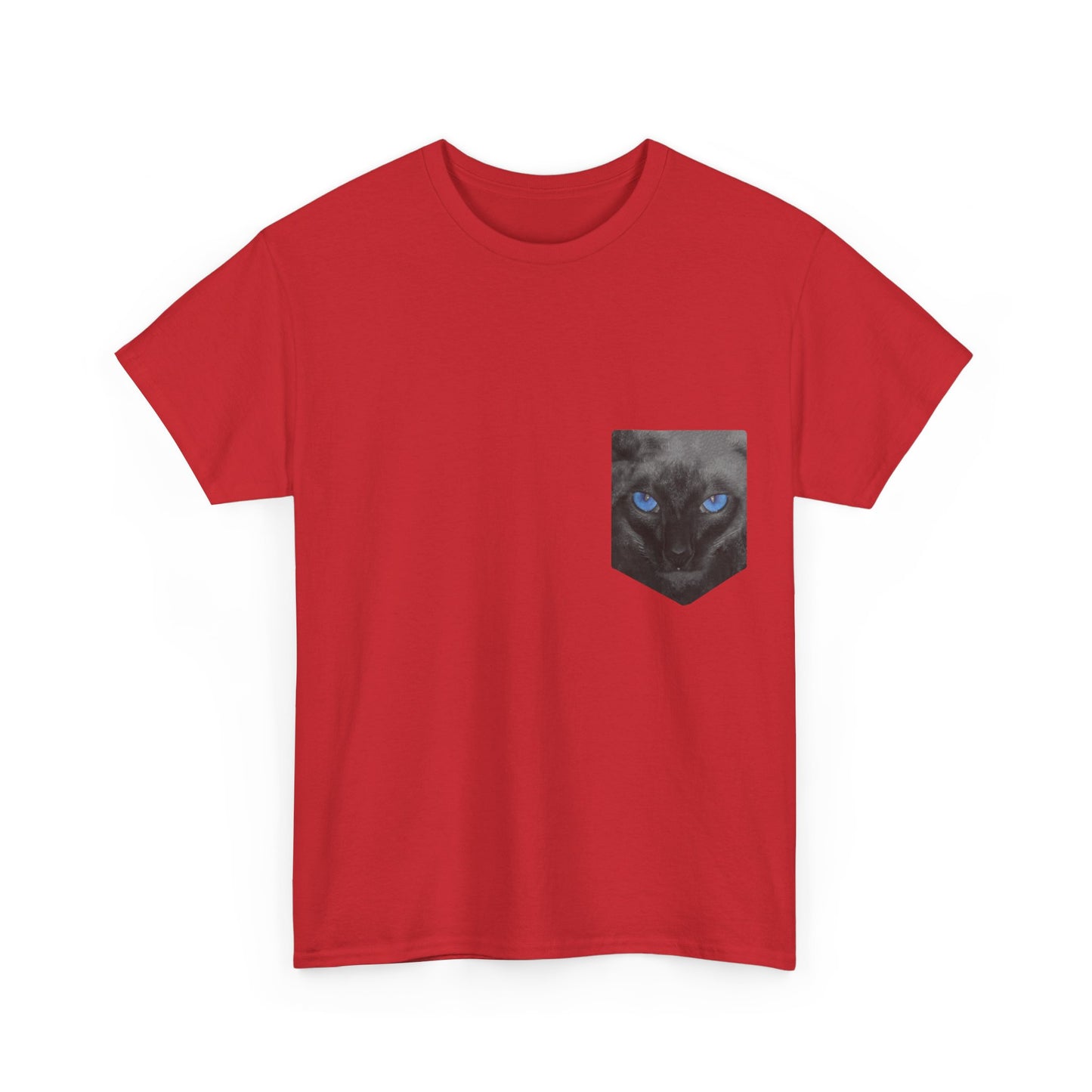 Siamese Cat Pocket Shirt Unisex Graphic T-Shirt, Sizes S-5XL