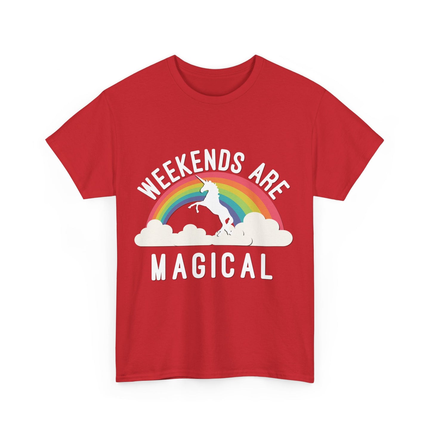 Weekends Are Magical Unisex Graphic T-Shirt, Sizes S-5XL