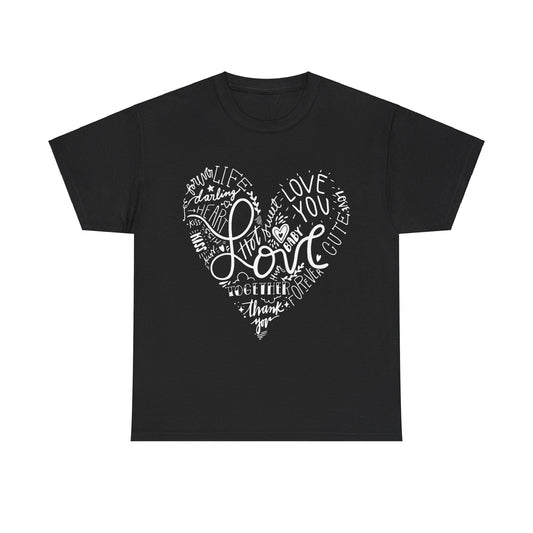 Valentine's Day Heart Unisex Graphic T-Shirt, Sizes S-5XL