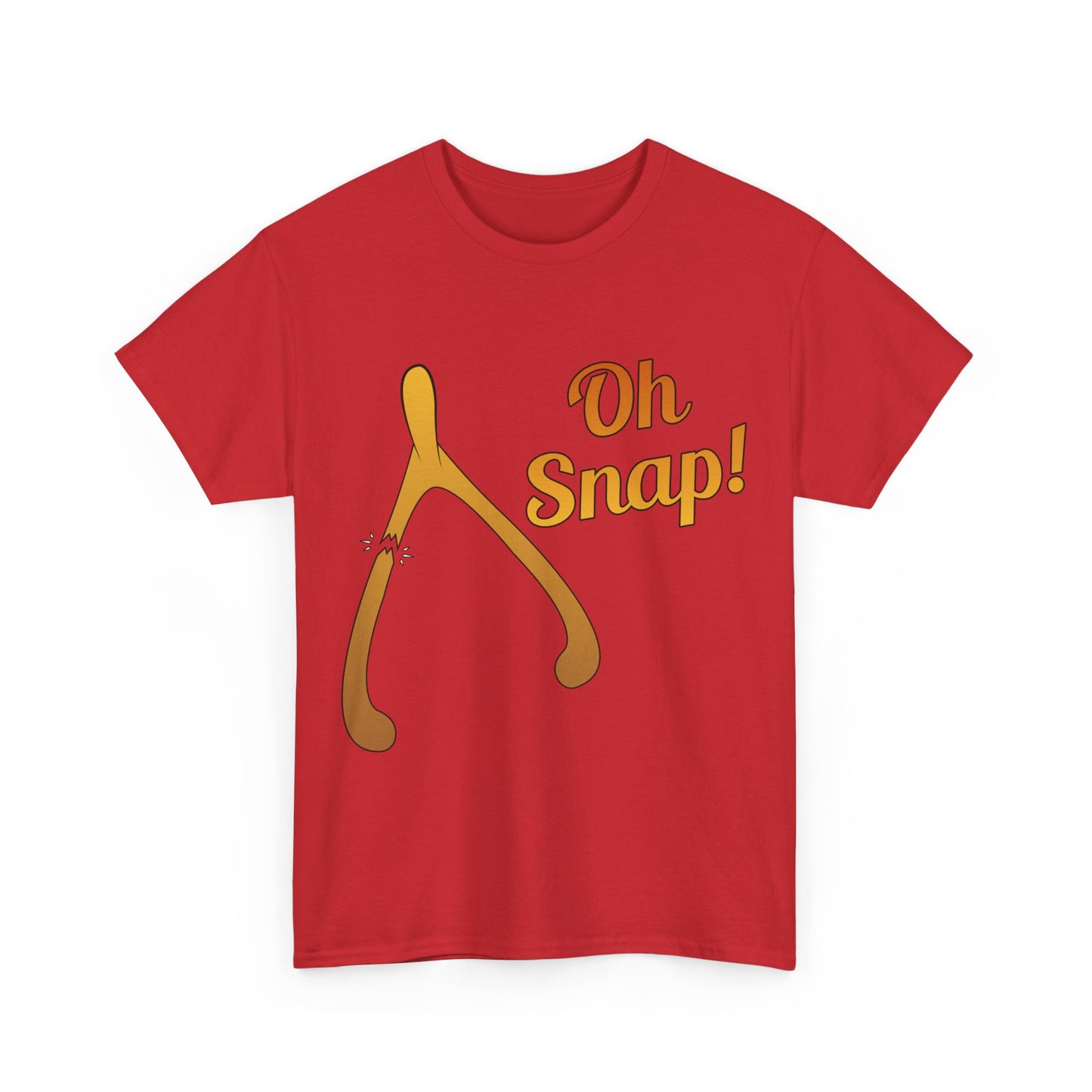 Oh Snap Thanksgiving Turkey Wishbone Unisex Graphic T-Shirt, Sizes S-5XL