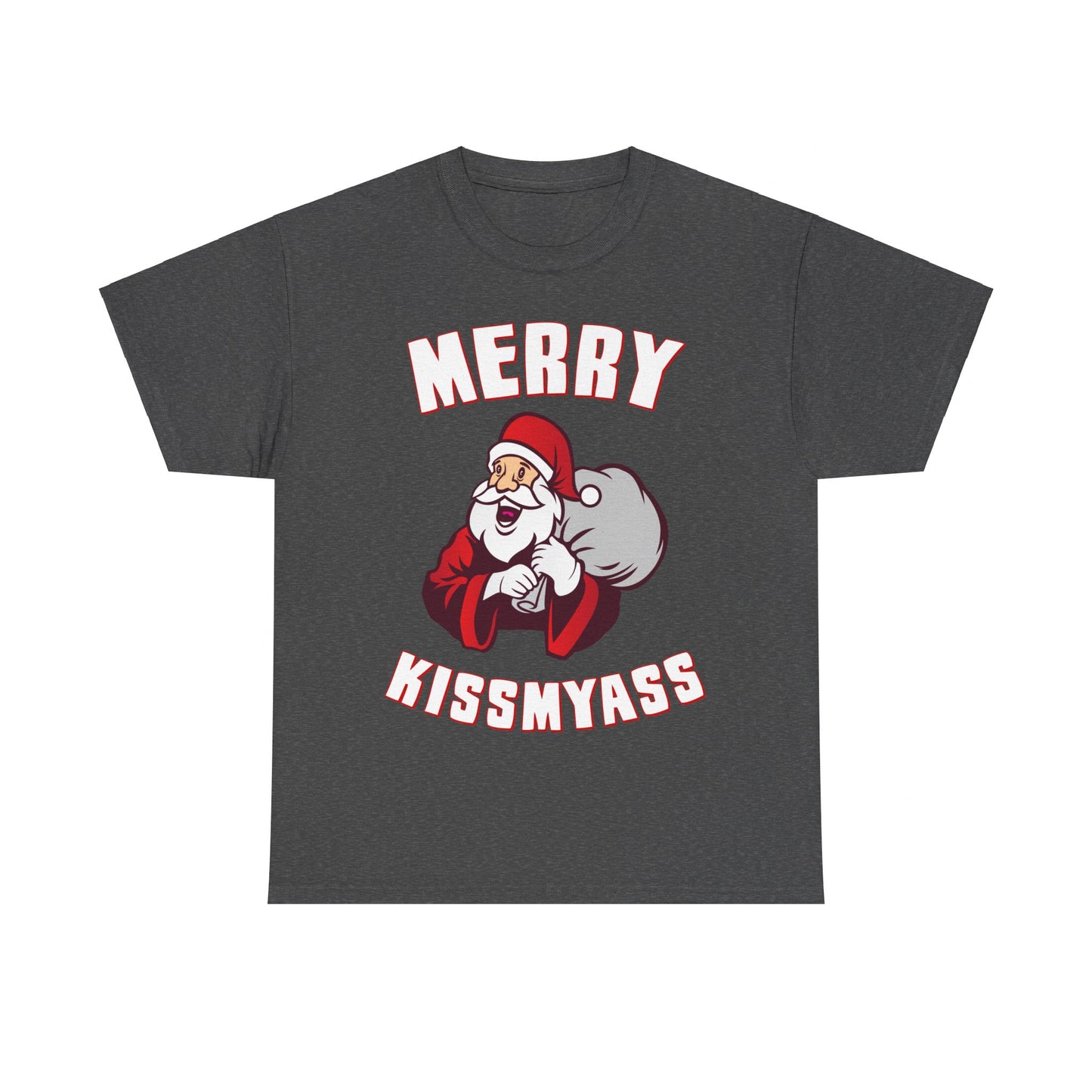 Merry Kissmyass Funny Christmas Unisex Graphic T-Shirt, Sizes S-5XL