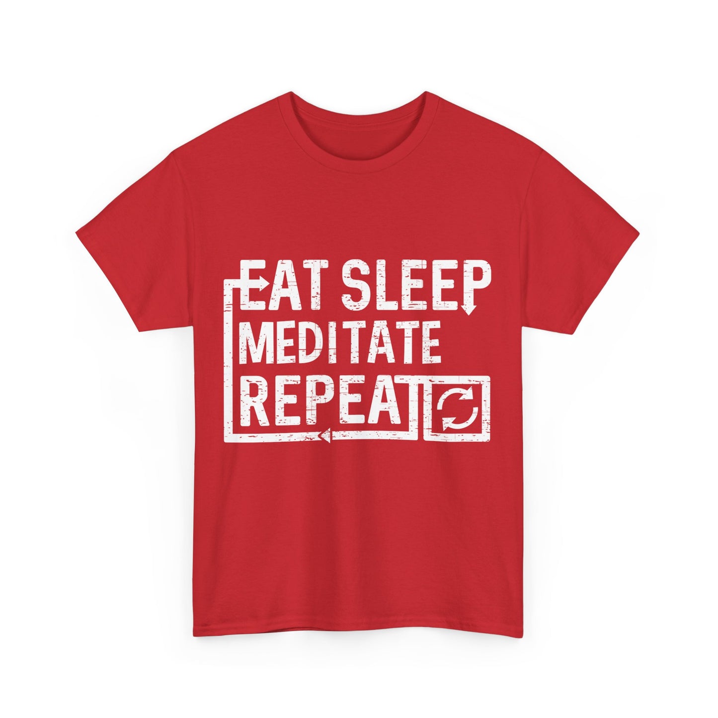 Eat Sleep Meditate Unisex Graphic T-Shirt, Sizes S-5XL