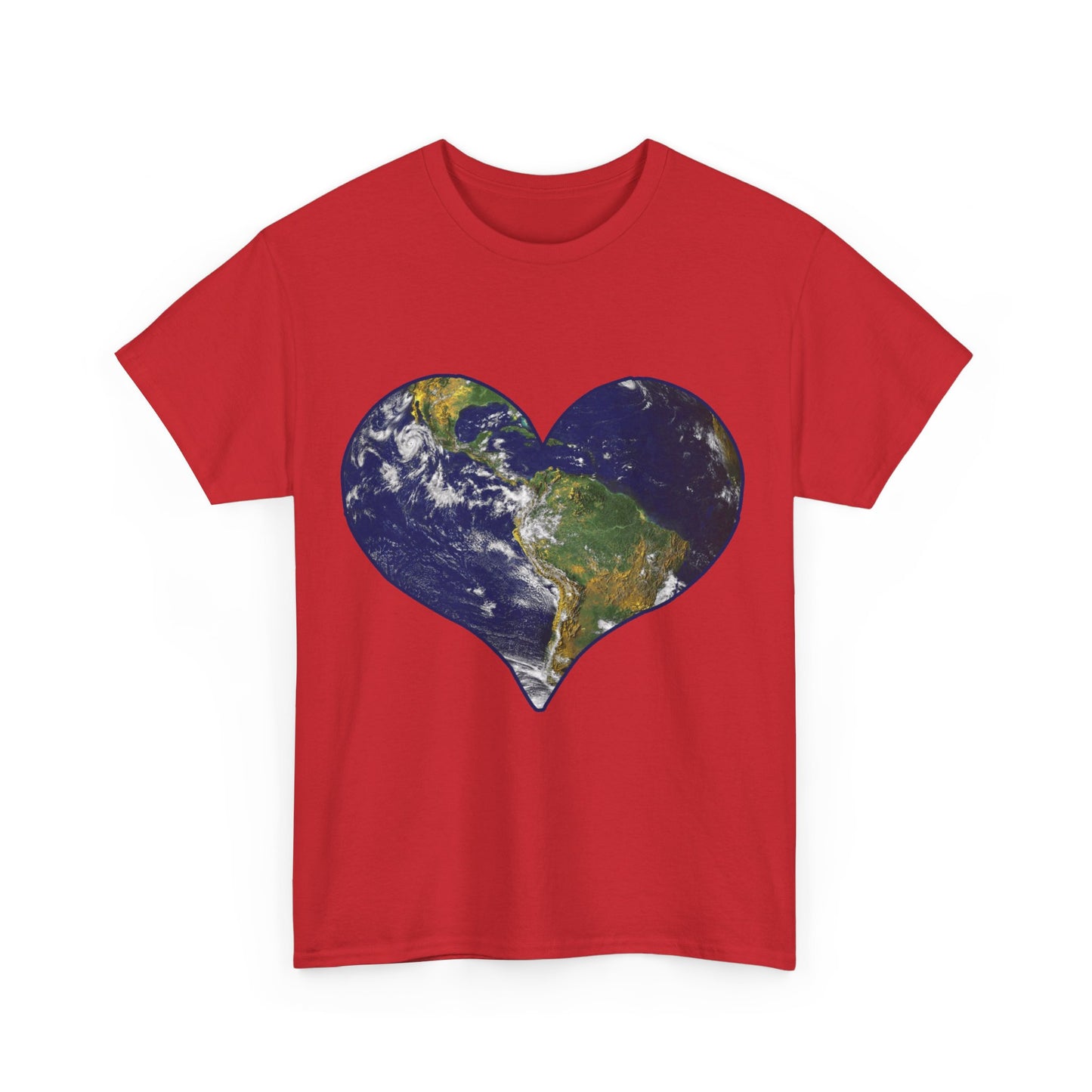 Heart Earth Love Unisex Graphic T-Shirt, Sizes S-5XL