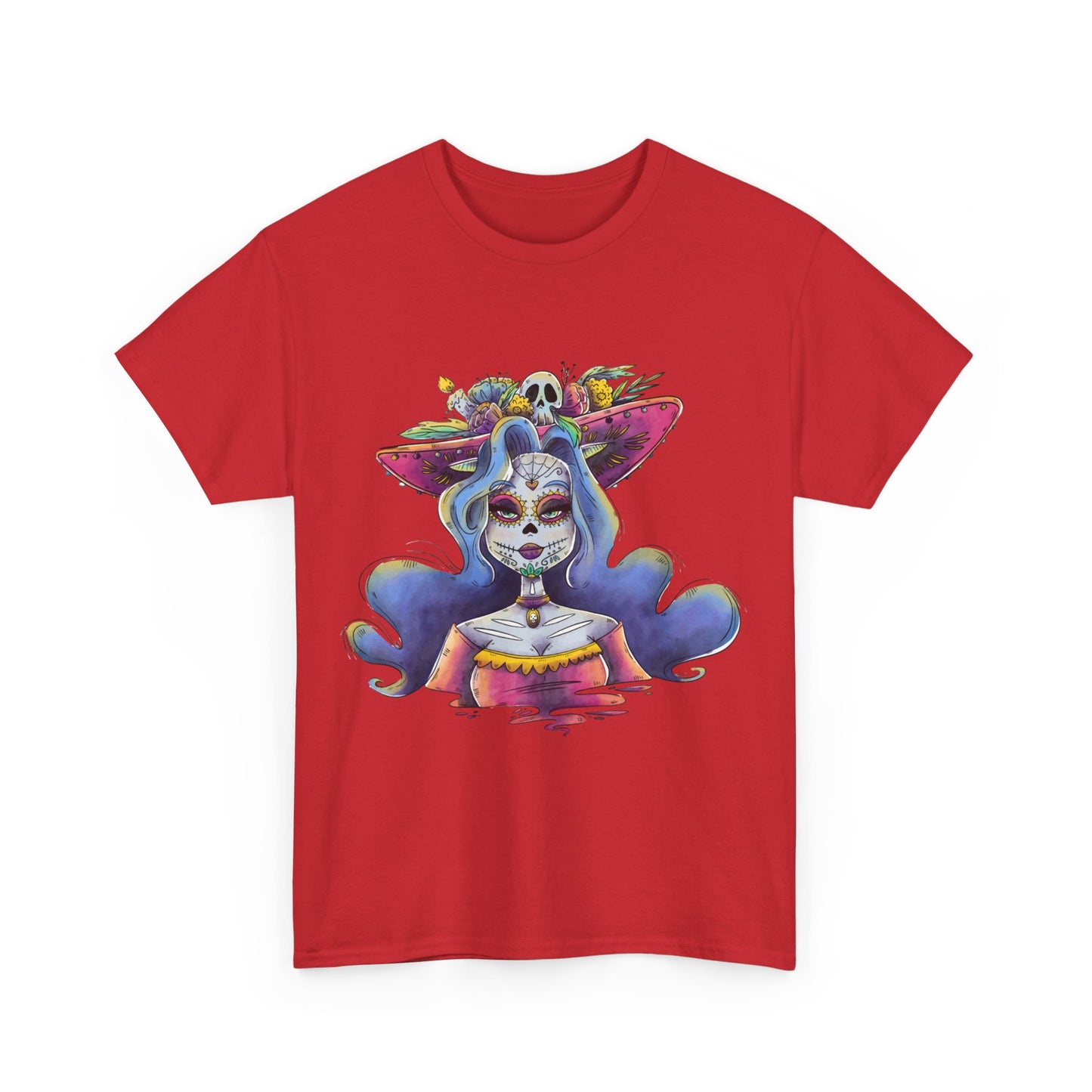 Day Of The Dead La Calavera Catrina Unisex Graphic T-Shirt, Sizes S-5XL