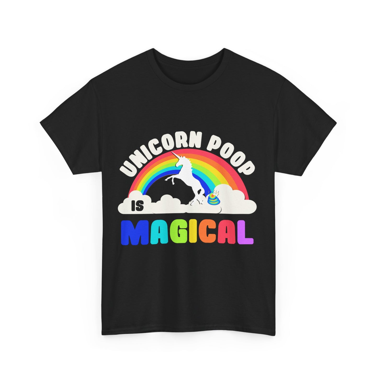 Unicorn Poop Is Magical Unisex Graphic T-Shirt, Sizes S-5XL