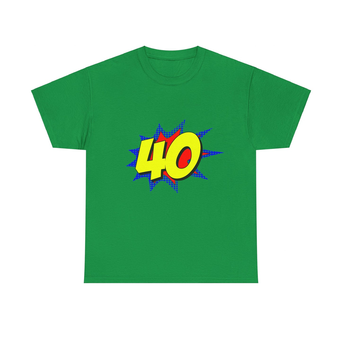 Superhero 40 Years Old Birthday Unisex Graphic T-Shirt, Sizes S-5XL