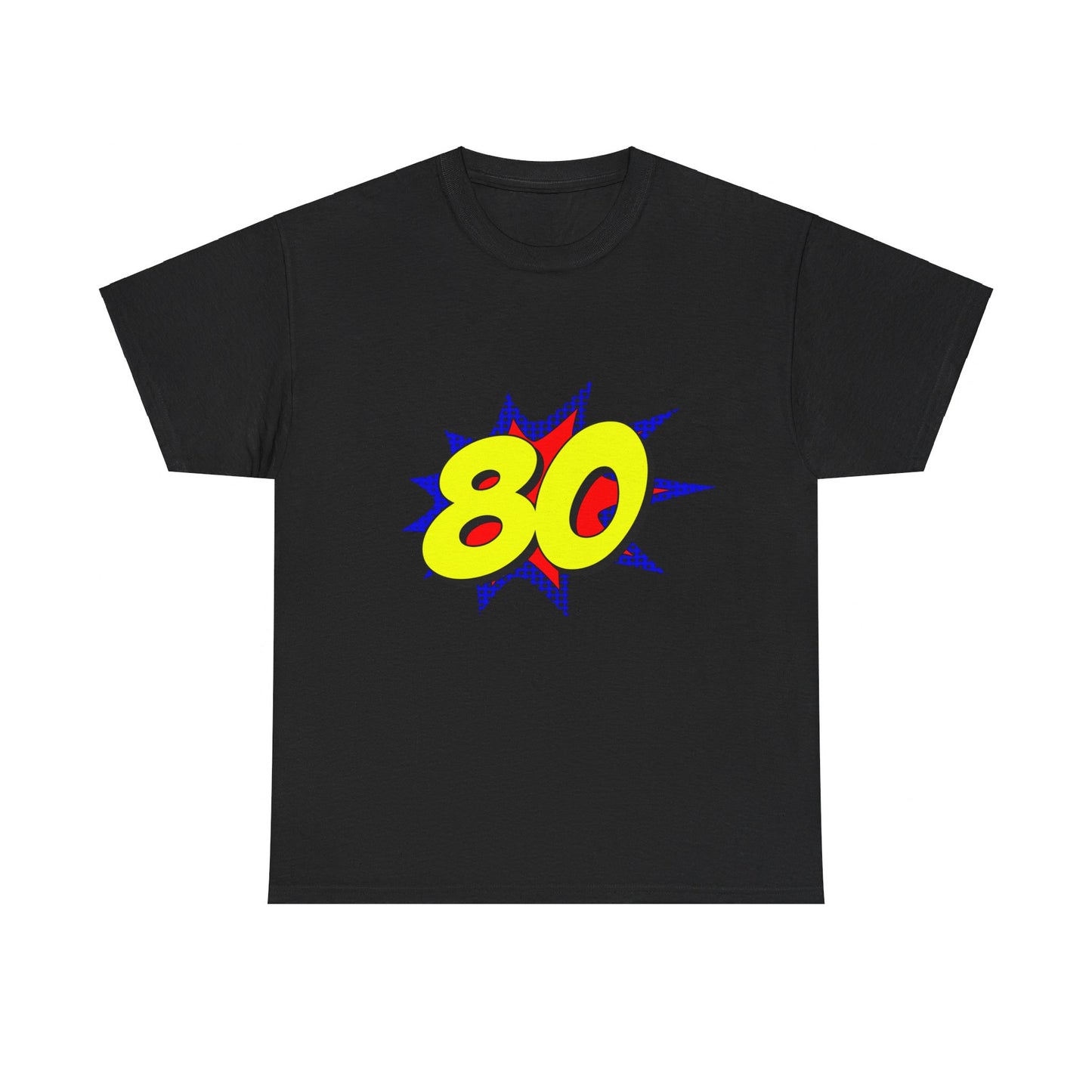 Superhero 80 Years Old Birthday Unisex Graphic T-Shirt, Sizes S-5XL