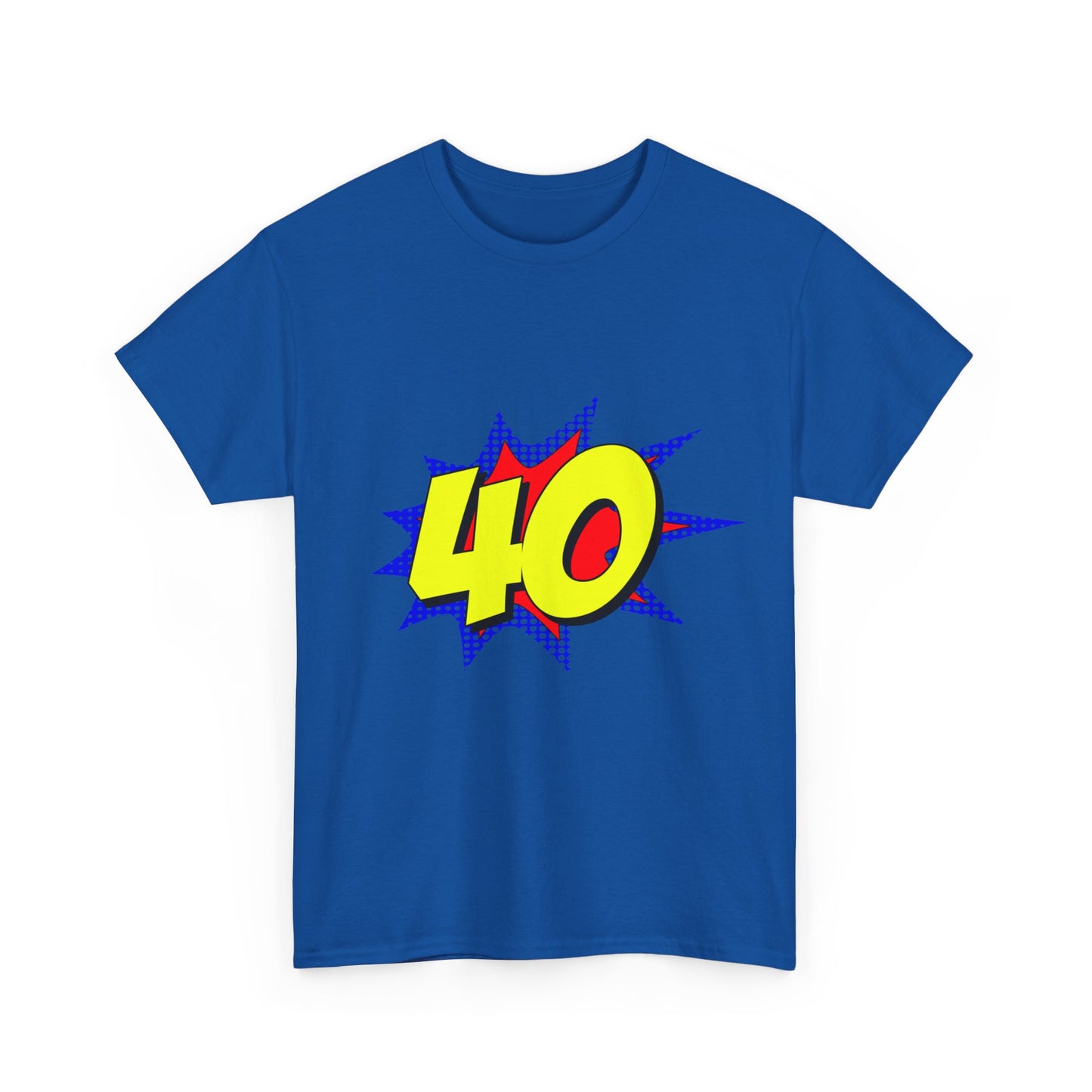 Superhero 40 Years Old Birthday Unisex Graphic T-Shirt, Sizes S-5XL