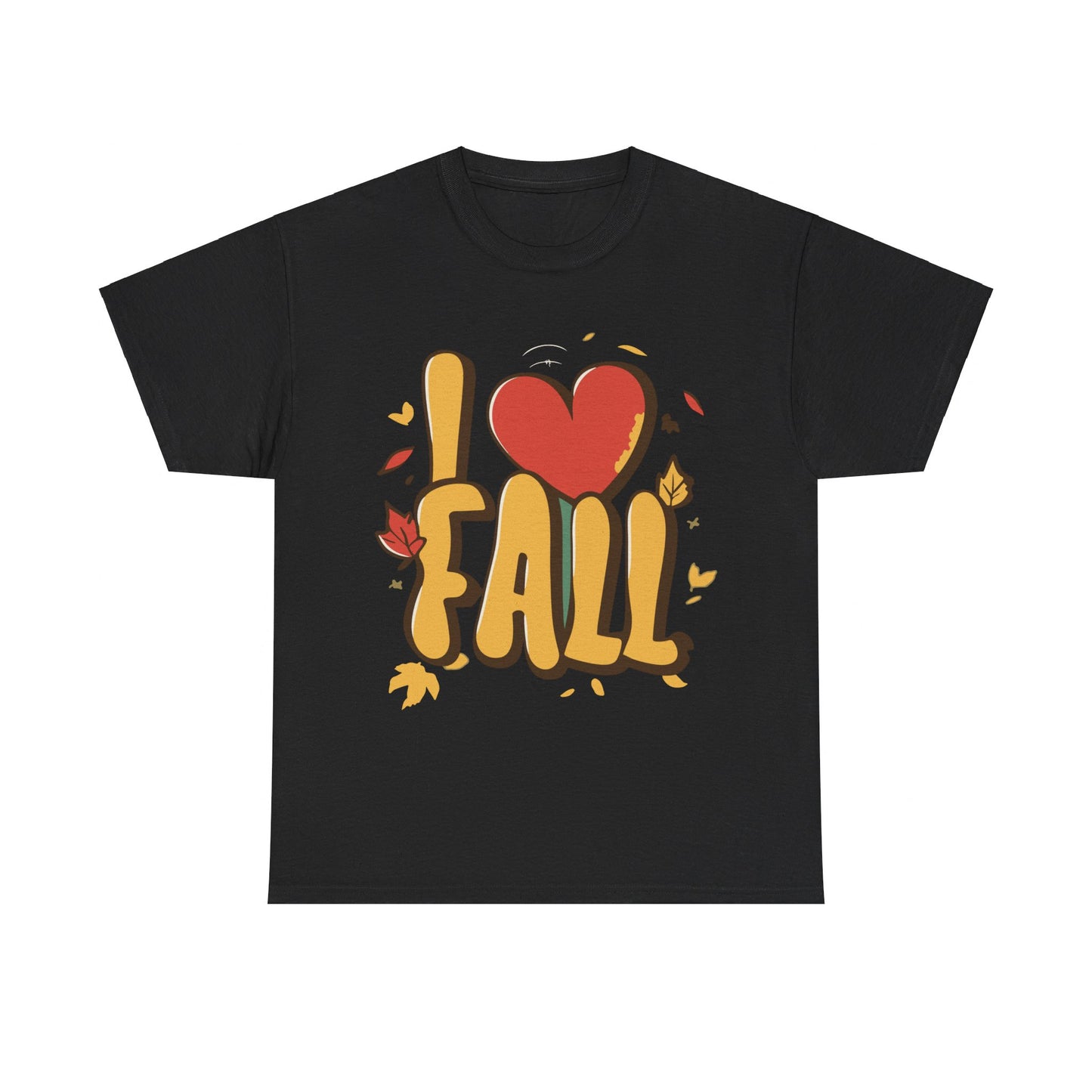 I Love Fall Autumn Leaves Unisex Graphic T-Shirt, Sizes S-5XL