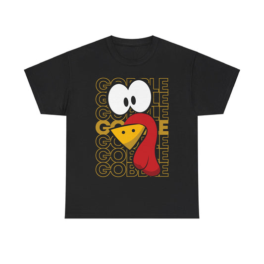 Turkey Face Gobble Gobble Unisex Graphic T-Shirt, Sizes S-5XL