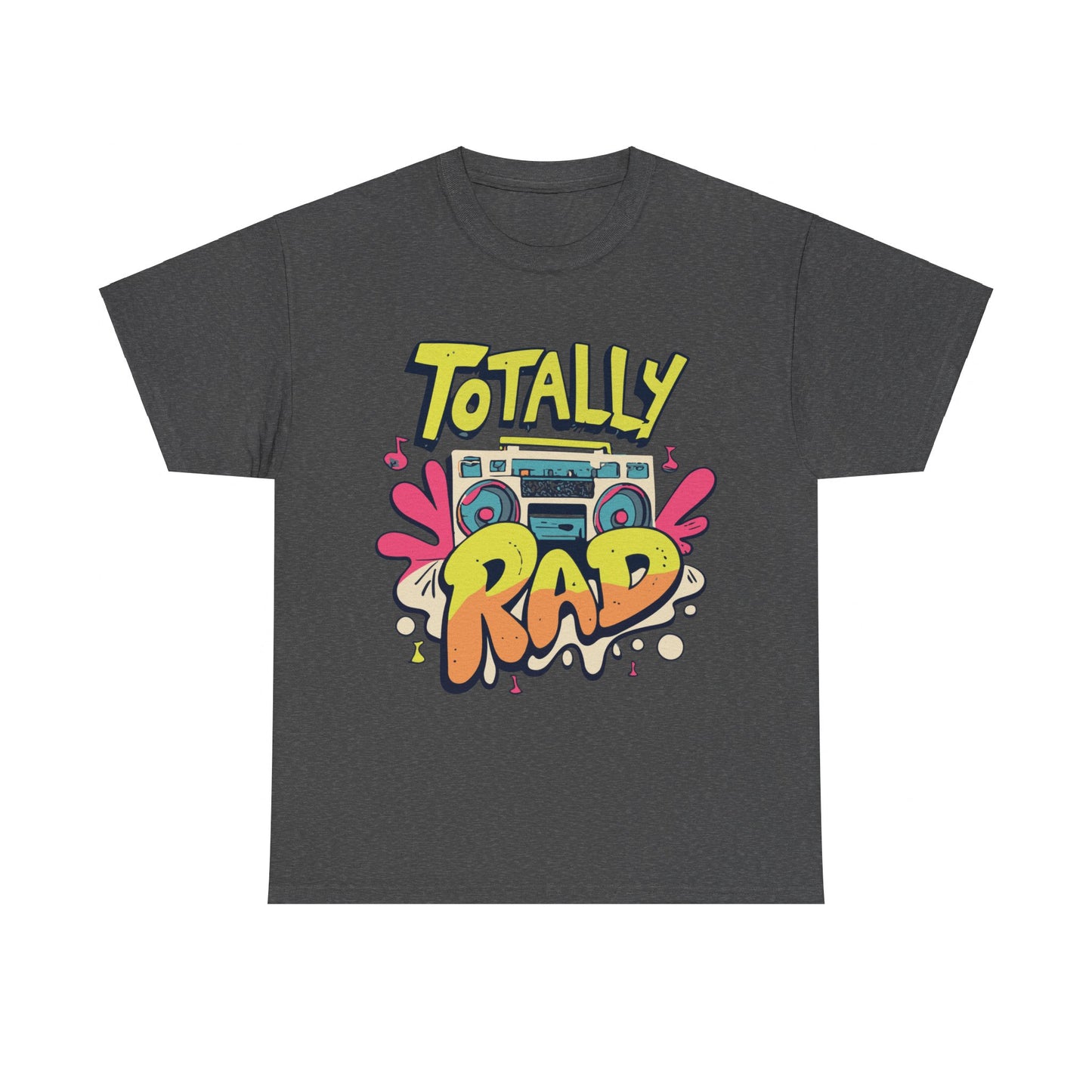 Totally Rad Retro 80s Boombox Unisex Graphic T-Shirt, Sizes S-5XL