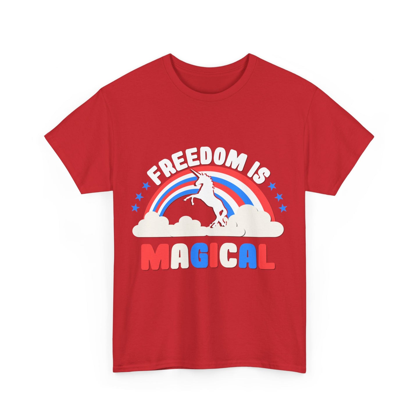 Freedom Is Magical Unisex Graphic T-Shirt, Sizes S-5XL