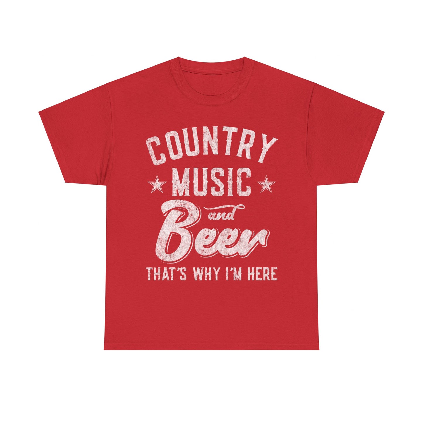 Country Music and Beer That's Why I'm Here Unisex Graphic T-Shirt, Sizes S-5XL