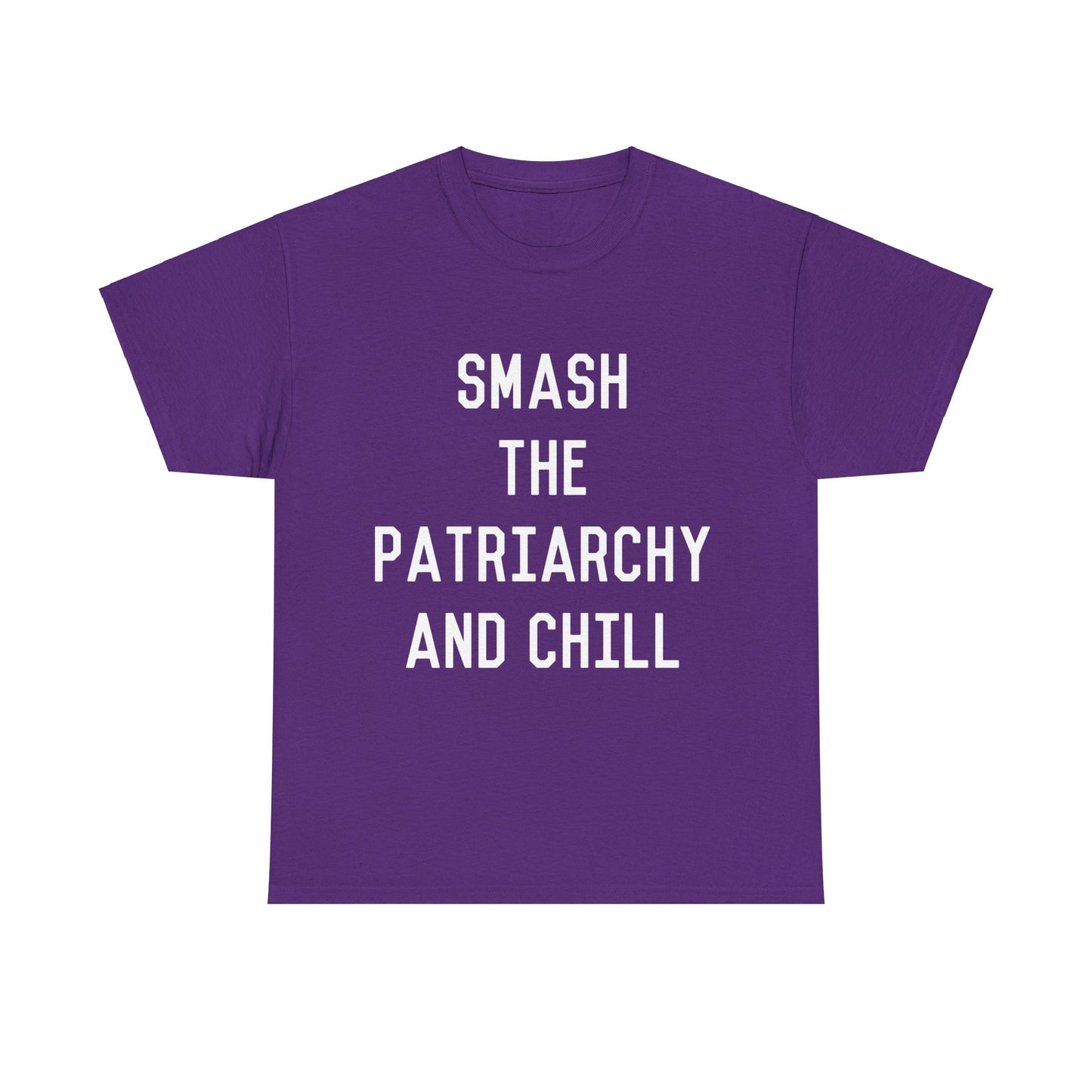 Smash the Patriarchy and Chill Feminist Unisex Graphic T-Shirt, Sizes S-5XL