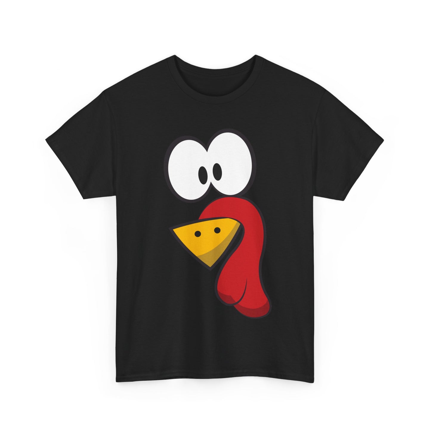 Cute Turkey Face Unisex Graphic T-Shirt, Sizes S-5XL