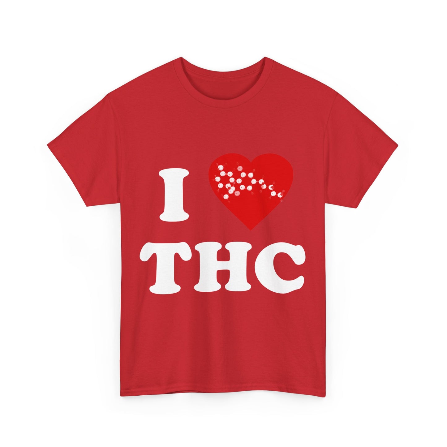 I Love THC Weed 420 Unisex Graphic T-Shirt, Sizes S-5XL