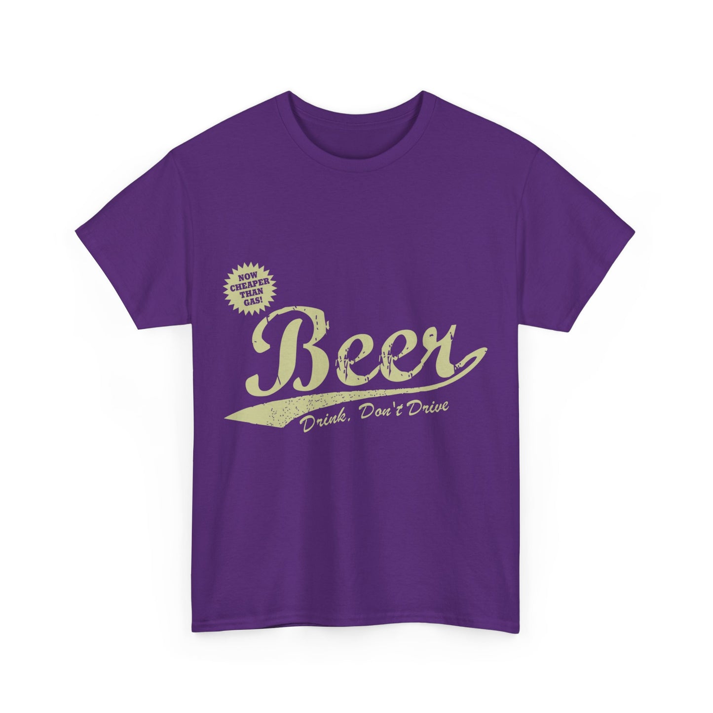 Beer Cheaper Than Gas-Dark Unisex Graphic T-Shirt, Sizes S-5XL