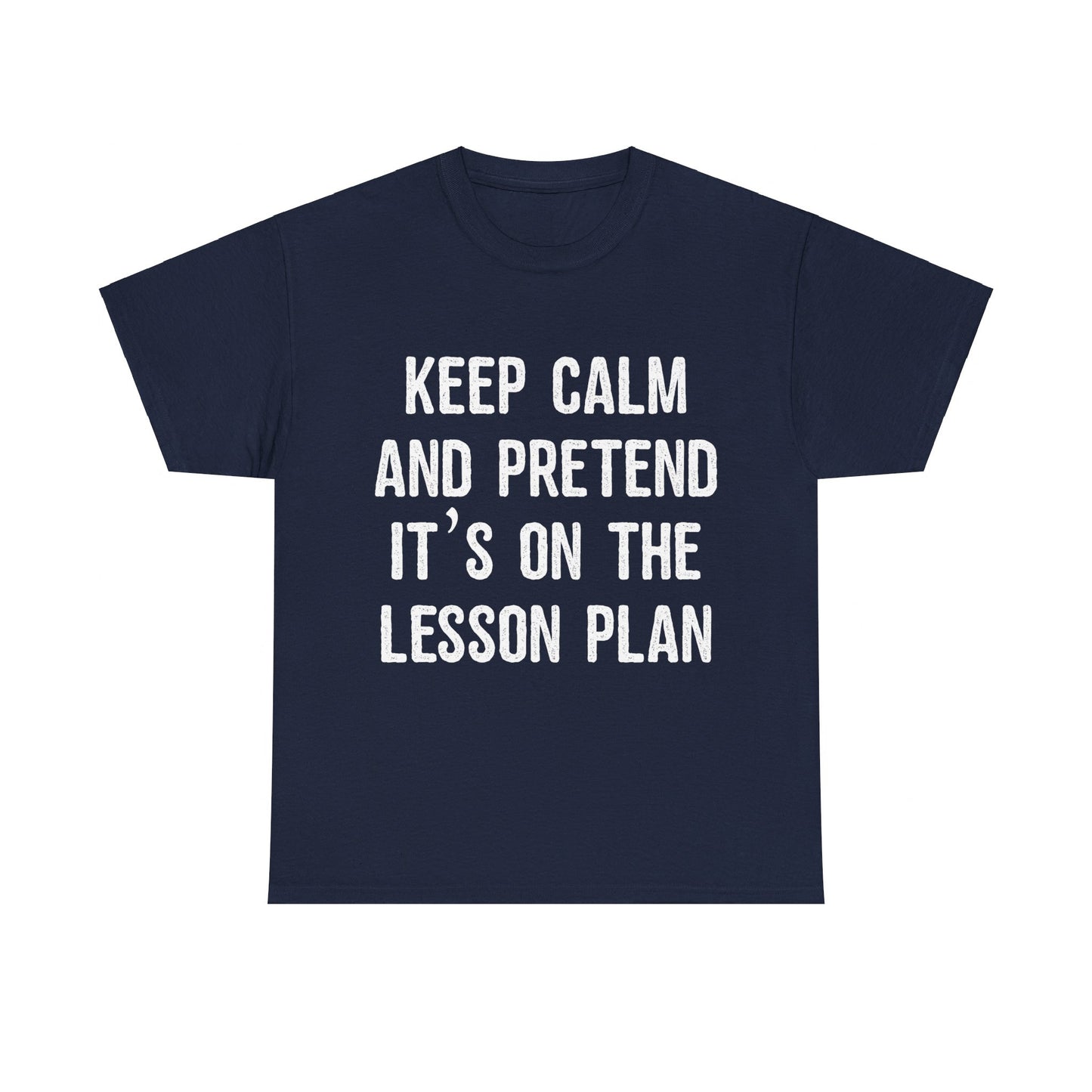 Keep Calm And Pretend It's On The Lesson Plan Unisex Graphic T-Shirt, Sizes S-5XL