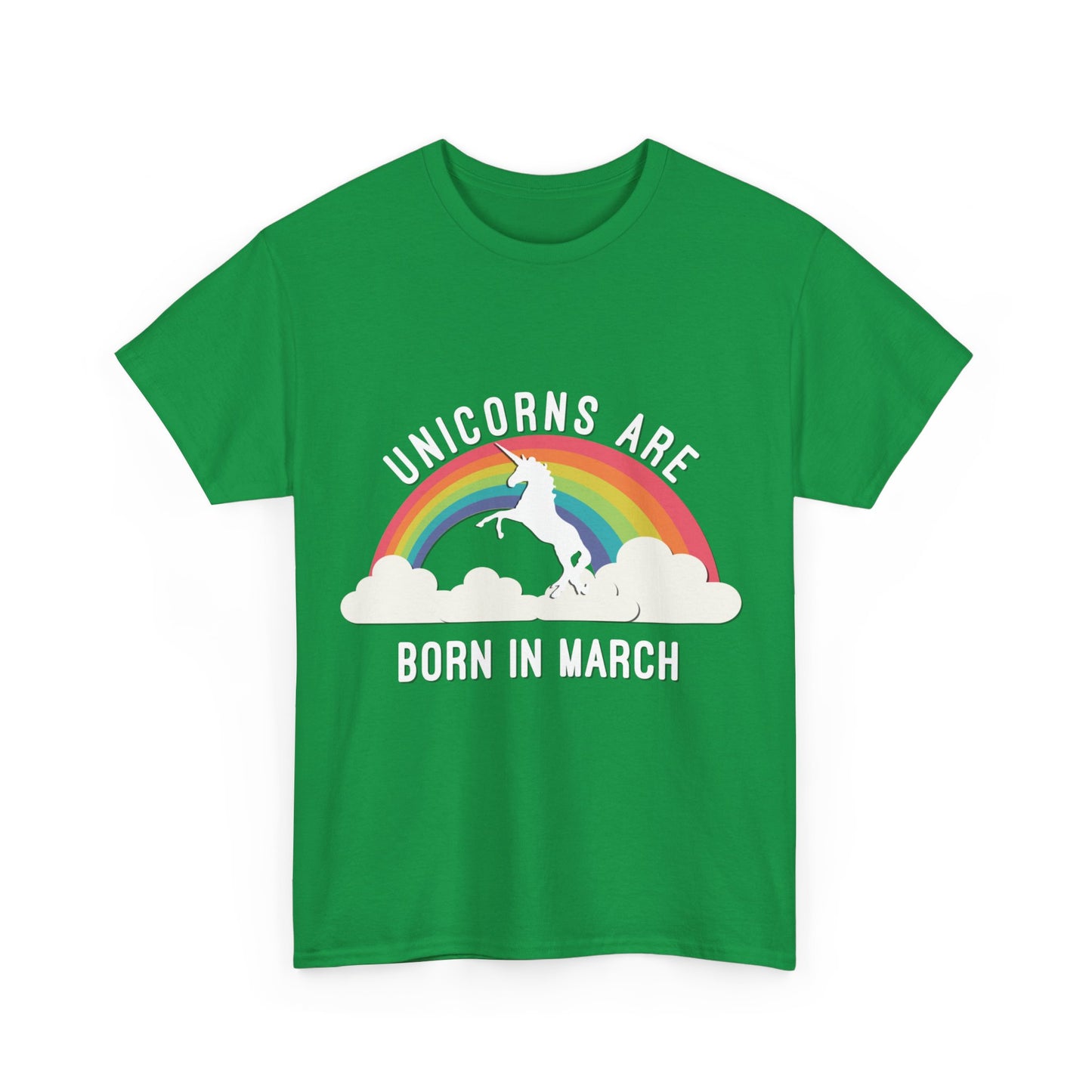 Unicorns Are Born In March Unisex Graphic T-Shirt, Sizes S-5XL