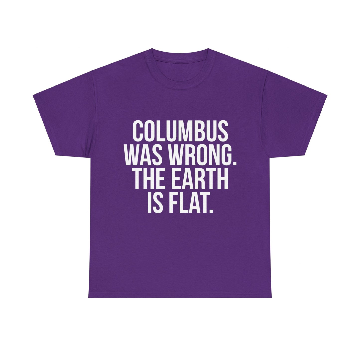 Columbus Flat Earth Unisex Graphic T-Shirt, Sizes S-5XL