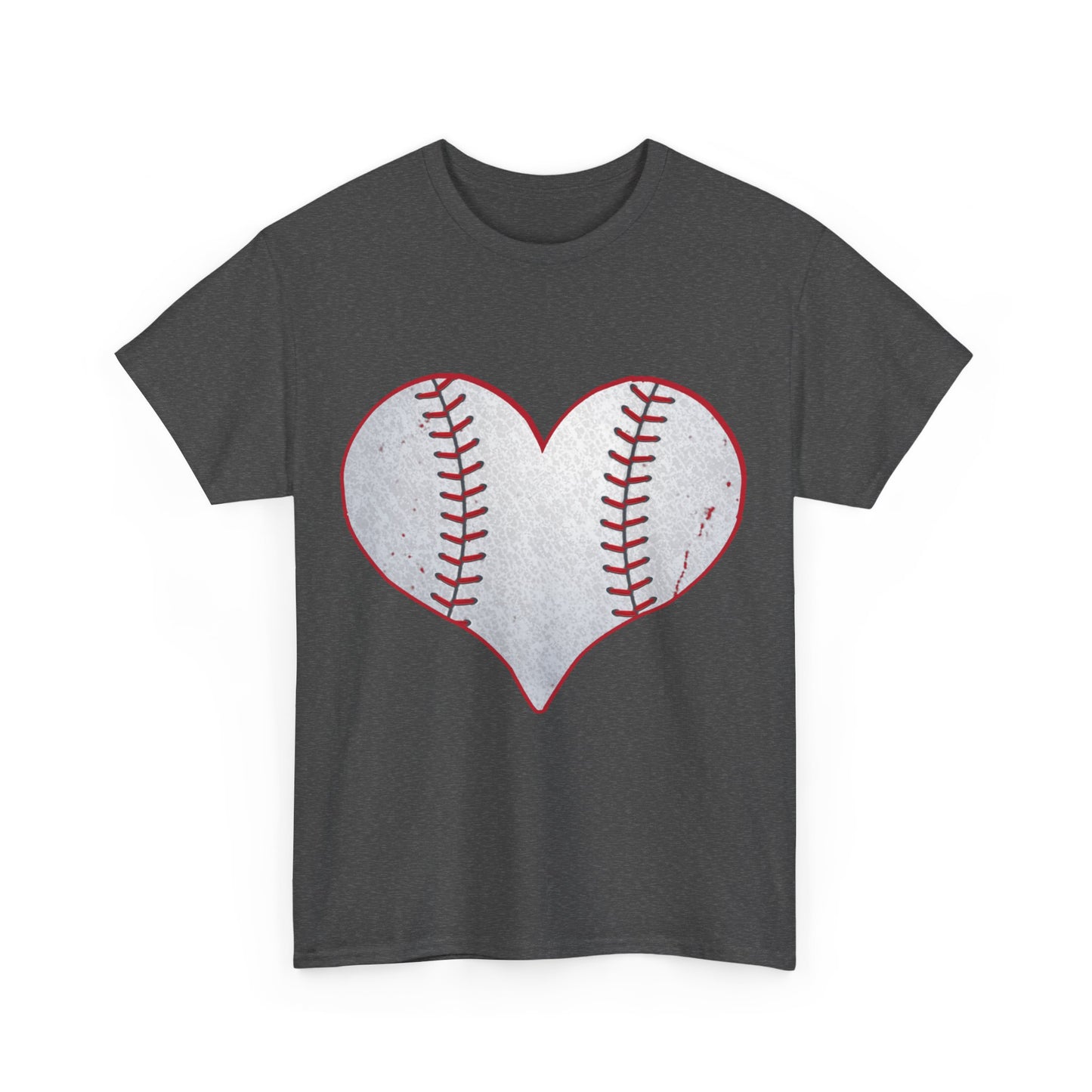 Baseball Heart Unisex Graphic T-Shirt, Sizes S-5XL